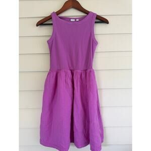 Orchid Double Gauze Mixed Media Cotton Tank Swing Skirt Dress Girls XL 12 13 yrs